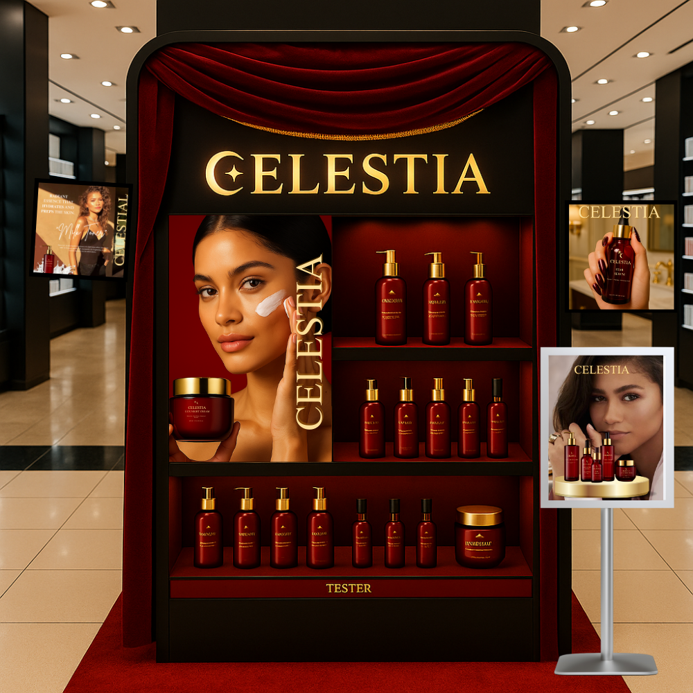 Celestia In-Store Retail Display at Sephora