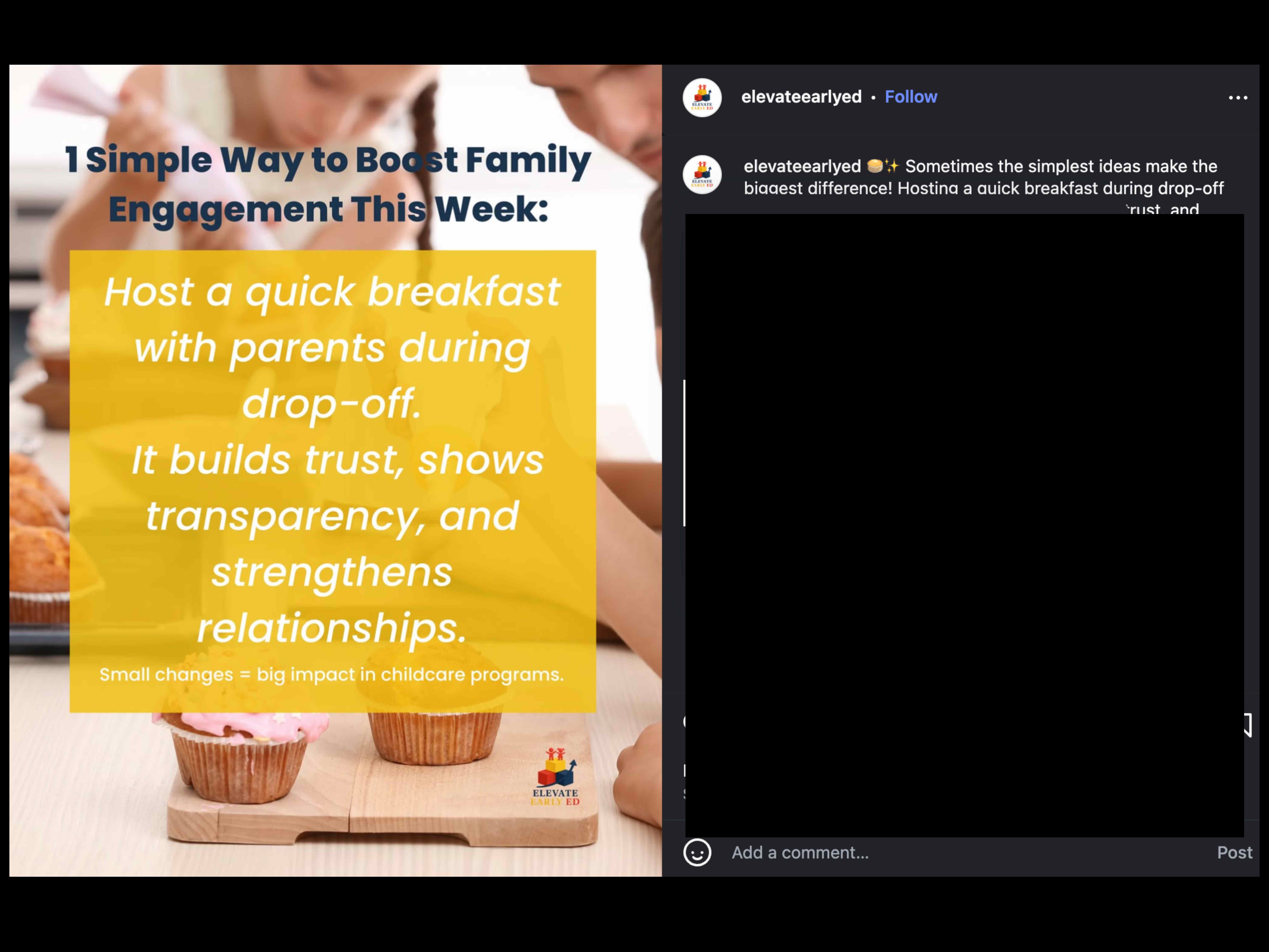 Instagram post - 1 Simple Way to Boost Family Engagement